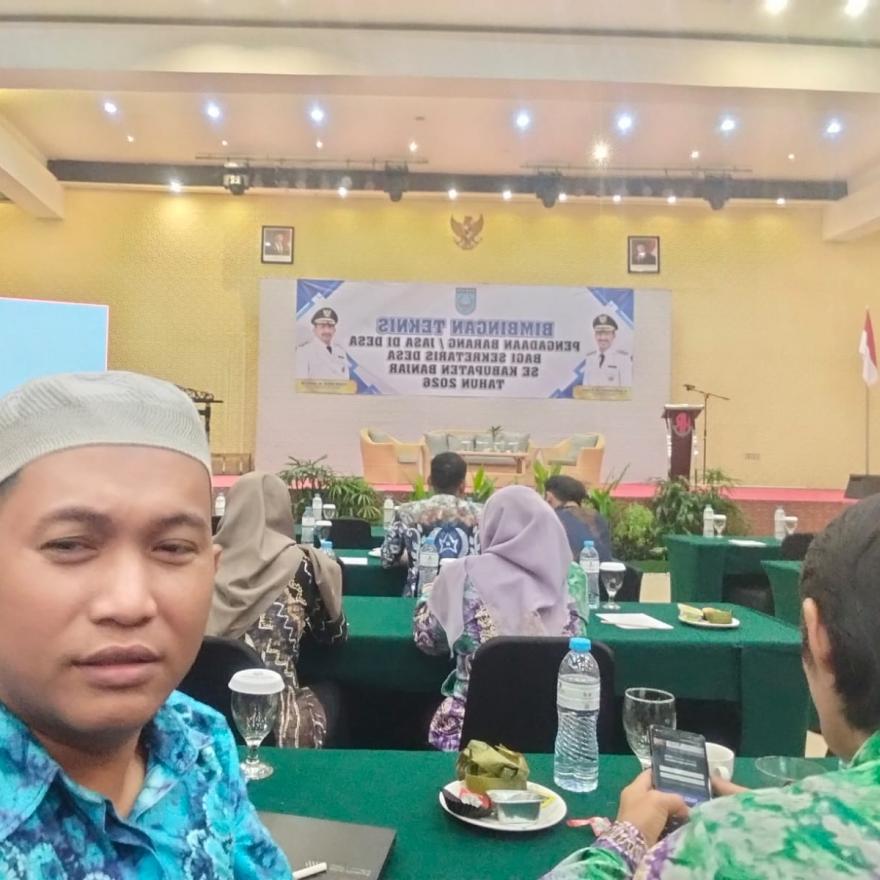 Tingkatkan Kompetensi Aparatur Desa, Sekretaris Desa Tanah Abang Ikuti Bimbingan Teknis Pengadaan Ba